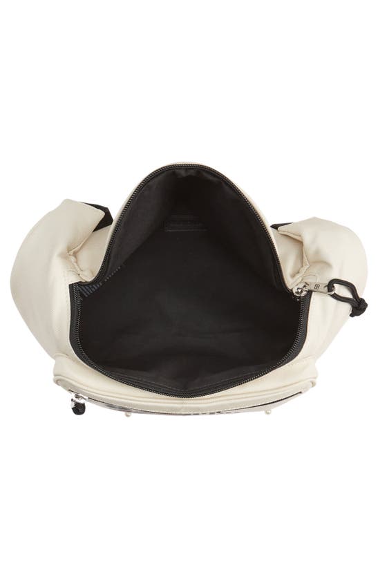 Balenciaga Explorer Logo-print Belt Bag In Ecru