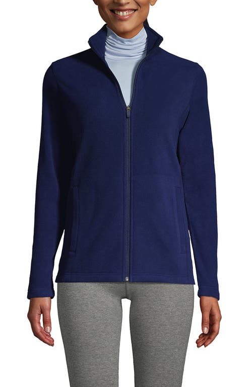 Shop Lands' End Anyweather Fleece Full Zip Jacket In Deep Sea Navy