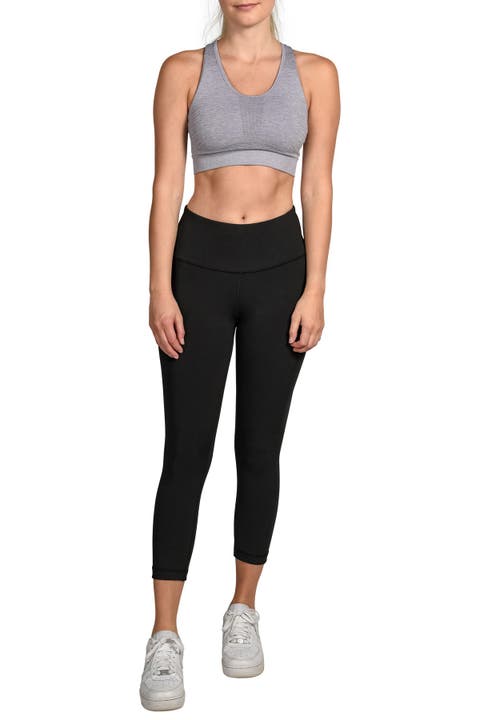 QUYUON Capris Leggings for Women Knee Length Capris for Casual Summer Yoga  Workout Leggings Exercise Capris with Pockets Sport Running Tight Cropped  Pants Activewear 