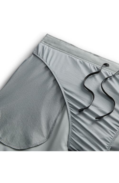 Nike Men's Challenger Dri-fit 5" Brief-lined Running Shorts In Smoke Grey/smoke Grey/black