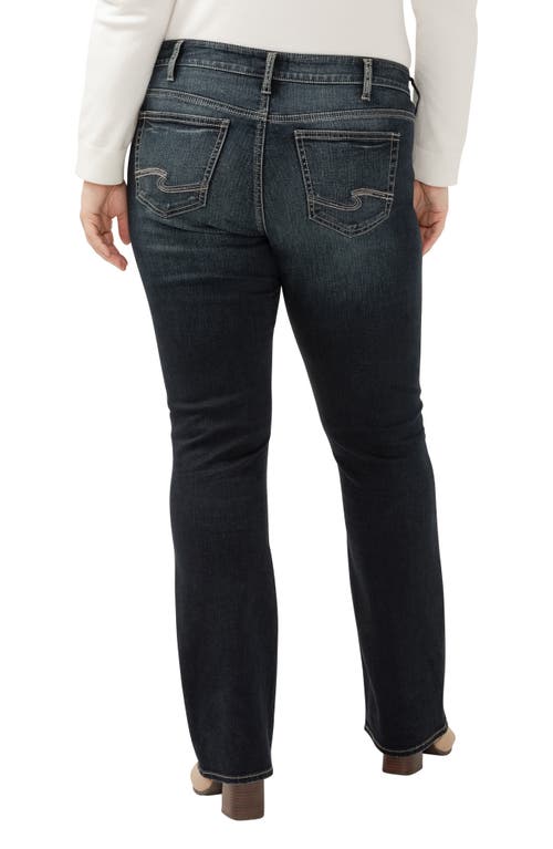Silver Jeans Co. Elyse Mid Rise Slim Bootcut Jeans In Indigo