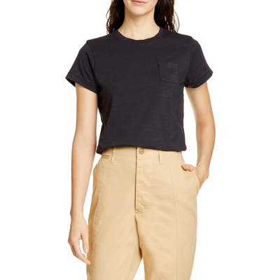 Alex Mill Slub Pocket Tee, Black