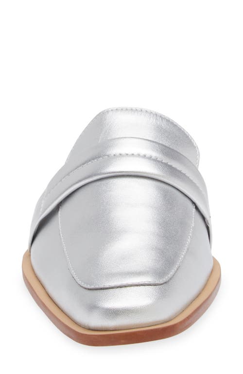Kaanas Square Toe Mule In Silver