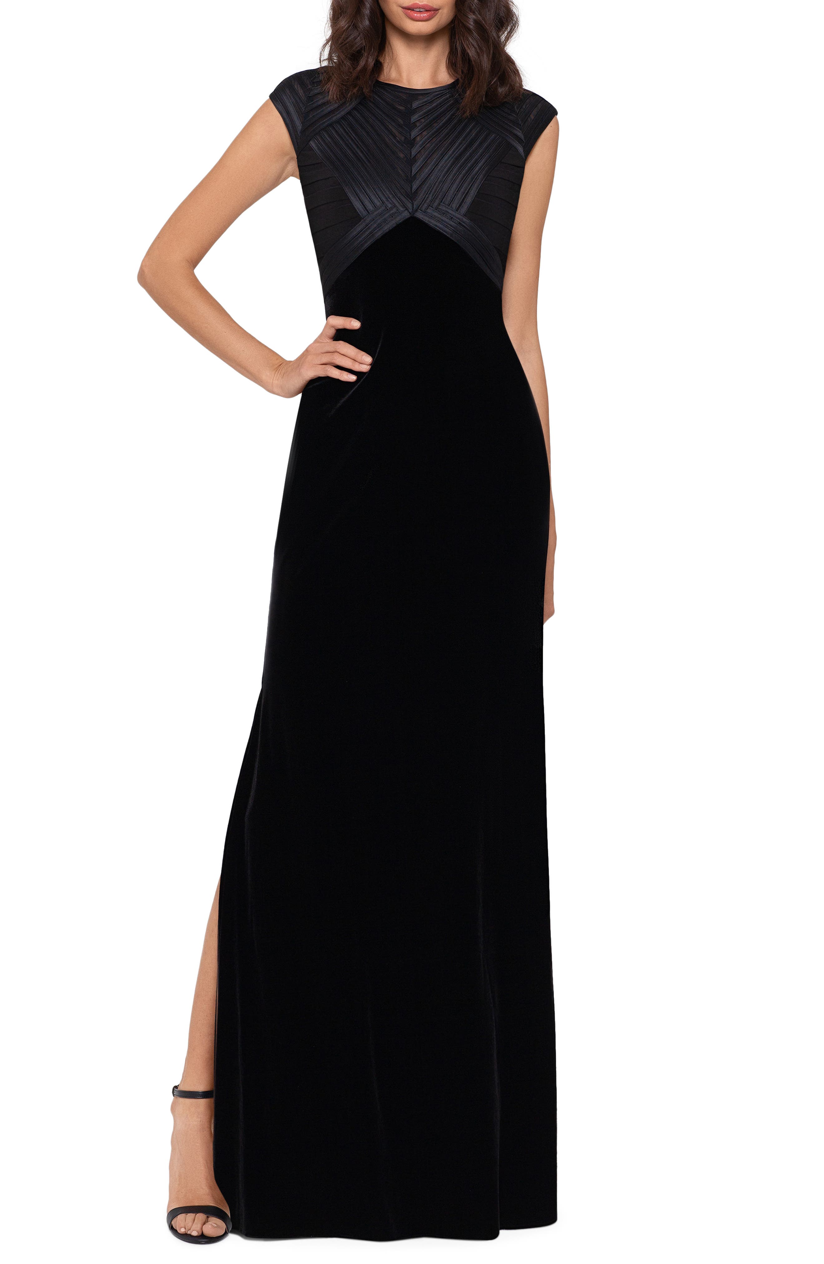 betsy and adam velvet dress
