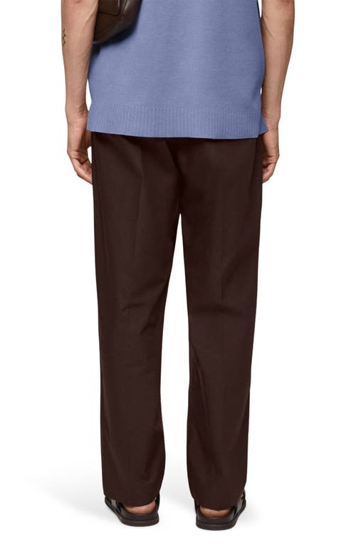 Mango Regular Fit Cotton Pants In Brown