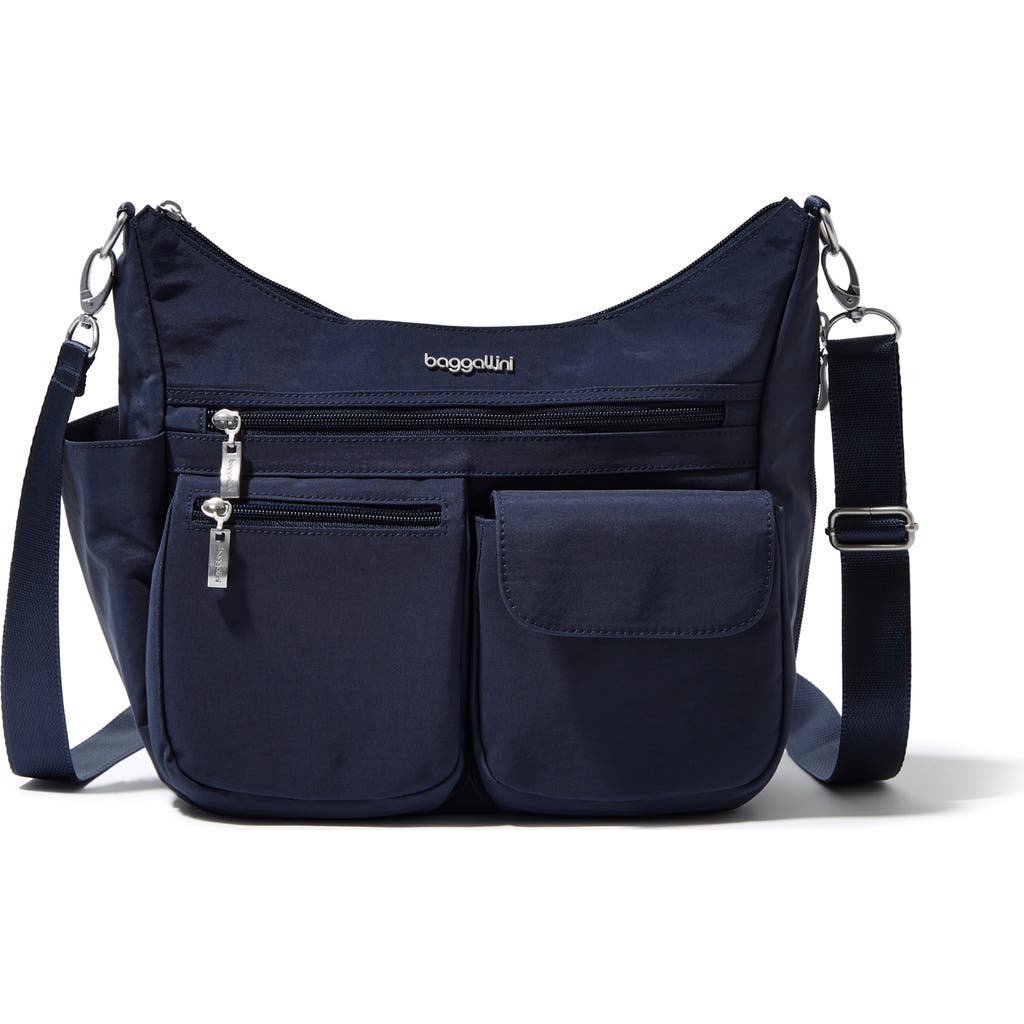 Baggallini Modern Everywhere Slim Crossbody Bag In French Navy