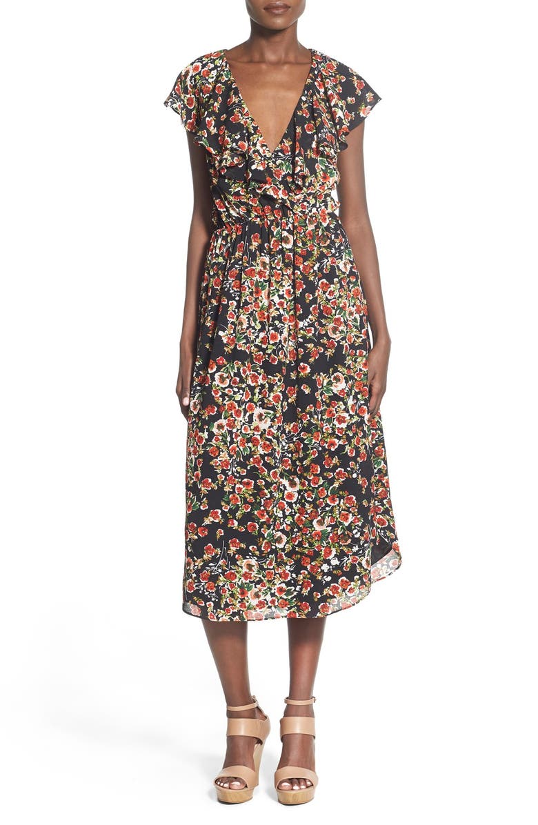 WAYF Floral Midi Dress | Nordstrom