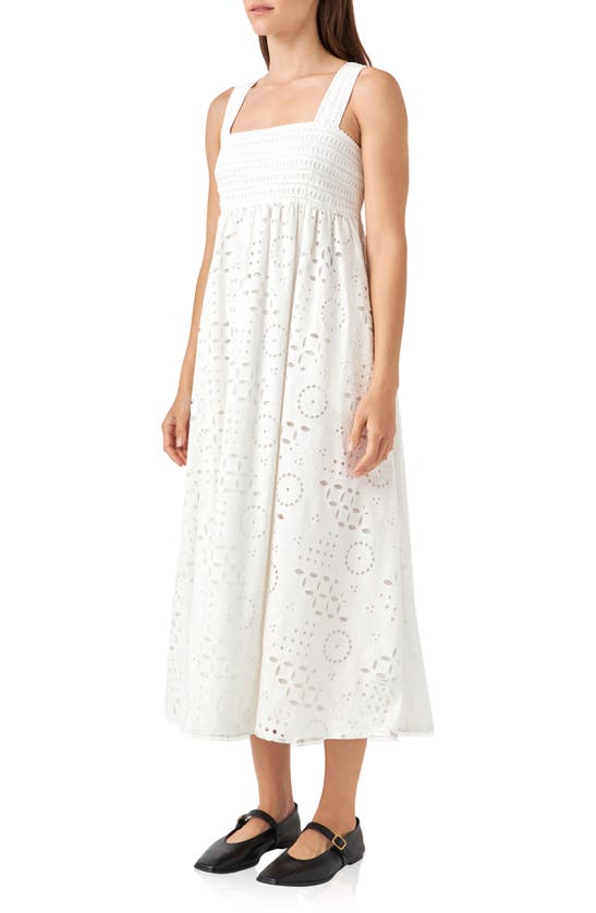 ENGLISH FACTORY ENGLISH FACTORY BRODERIE ANGLAISE COTTON SUNDRESS
