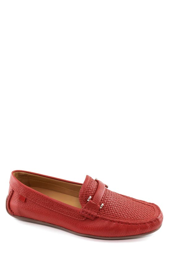 Marc Joseph New York Bryant Park Driving Shoe In Campari Grainy