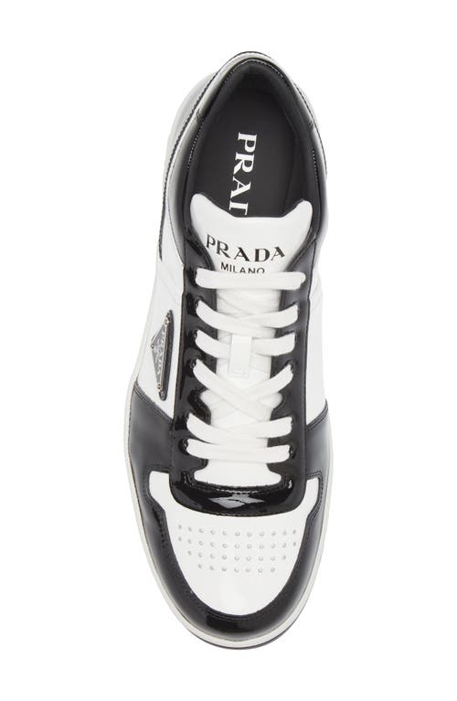 Shop Prada Downtown Sneaker In Nero/bianco