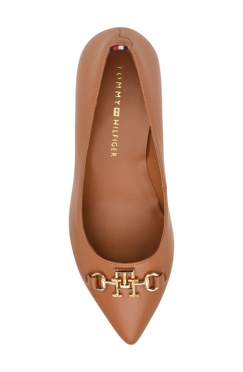 Shop Tommy Hilfiger Nanya Pointed Toe Pump In Spring Caramel