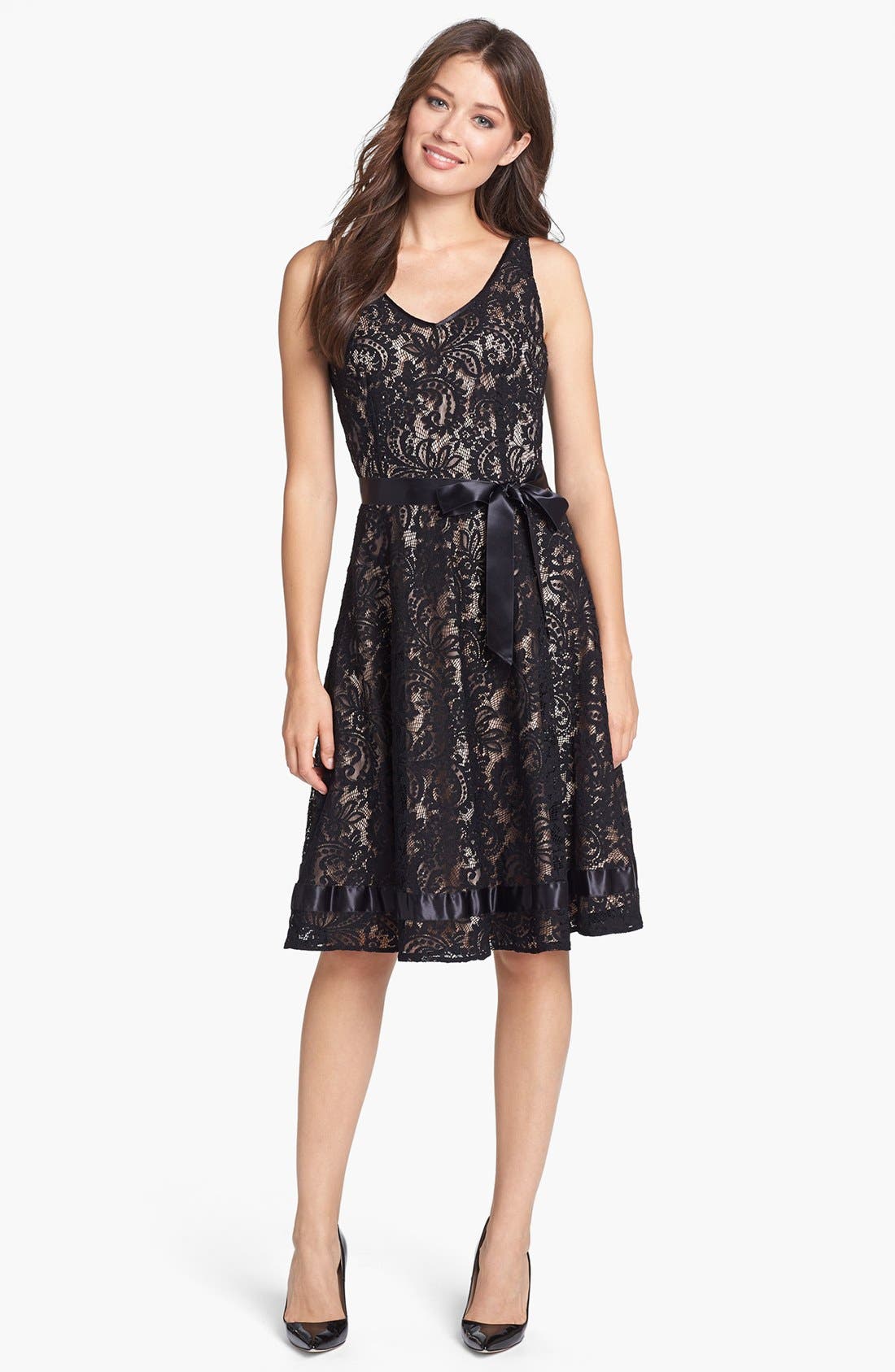 Tahari Lace Fit & Flare Dress Nordstrom