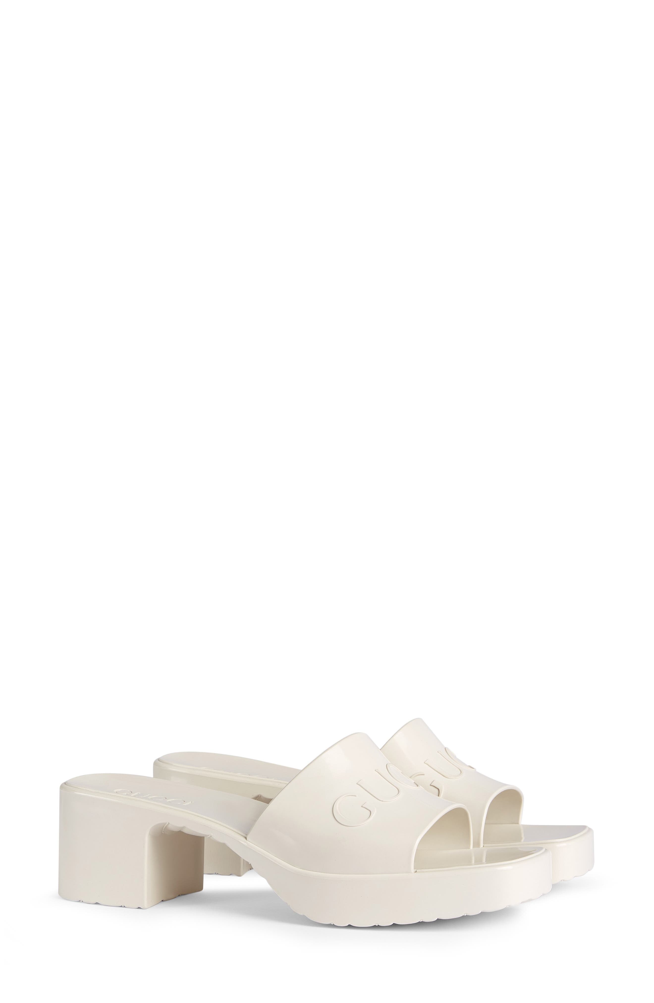 white designer sandals