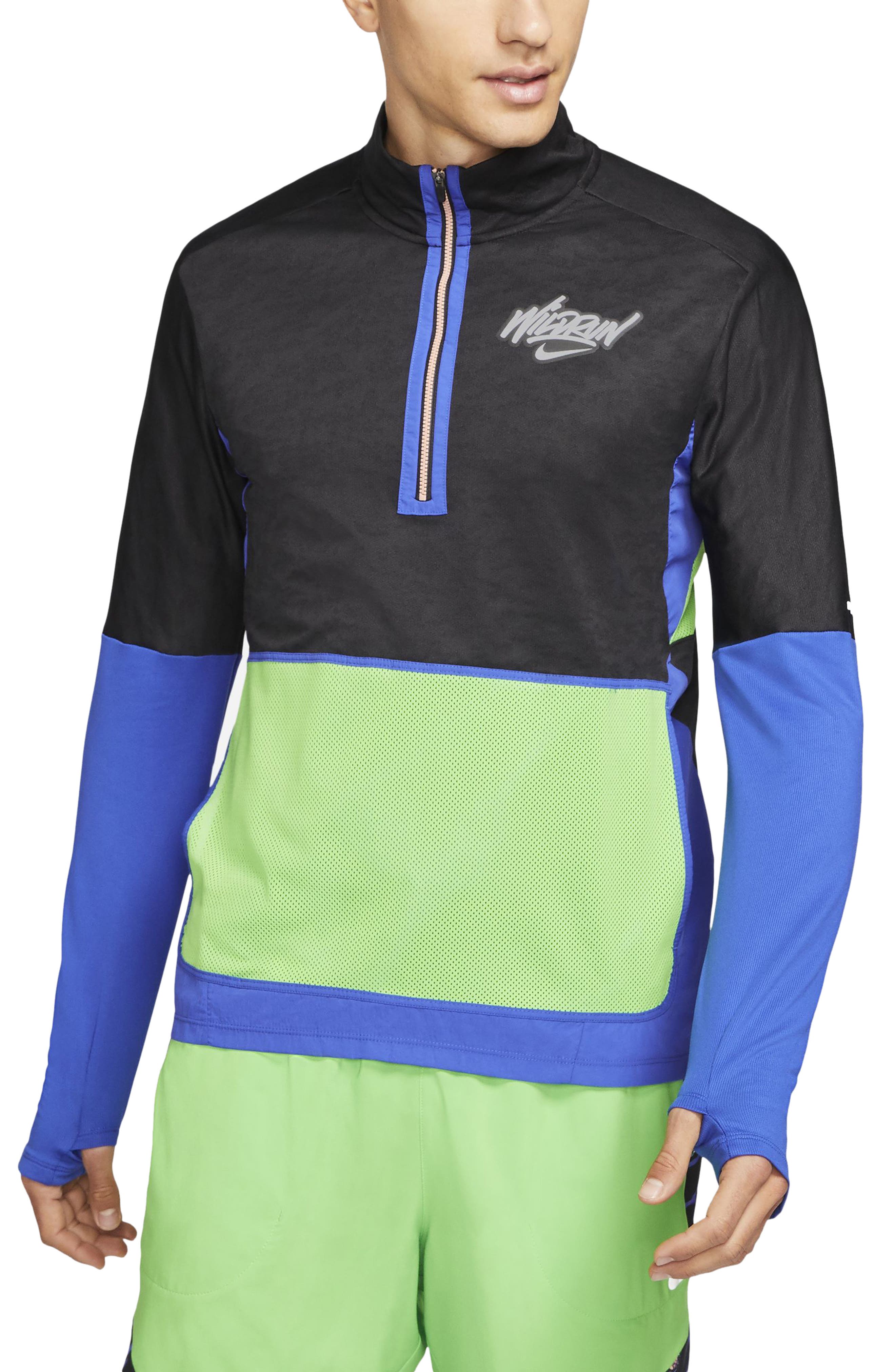 half zip running pullover