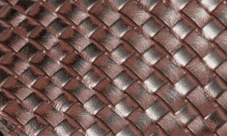 Antelope Brea Woven Leather Slide Sandal In Coffee Leather