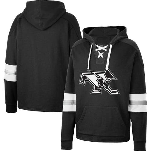 Men's Colosseum Black Providence Friars Lace-Up 4.0 Pullover Hoodie