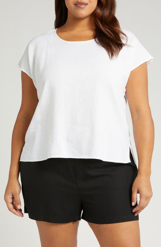 CASLON CASLON® LINEN BLEND TOP