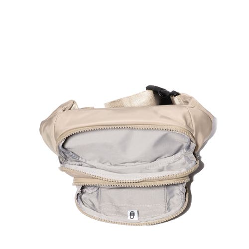 Shop Baggallini On The Go Belt Bag Waist Pack In Taupe Twill