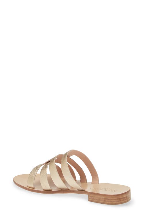 Shop Bells & Becks Lucia Slide Sandal In Gold