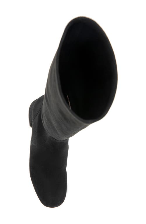 Shop Gentle Souls By Kenneth Cole Gentle Souls Emily Stretch Knee High Boot In Black Suede