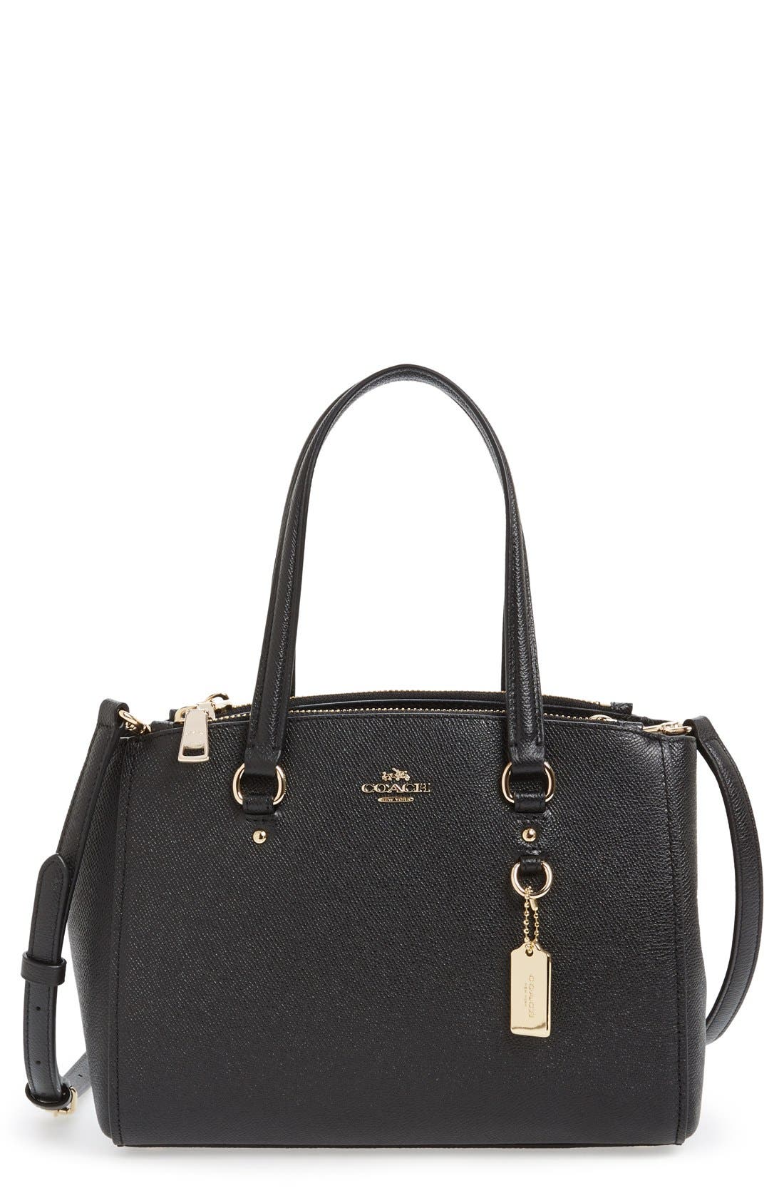 COACH 'Stanton 26' Crossgrain Leather Mini Zip Carryall Bag Nordstrom