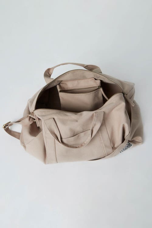 Shop Terra Thread Organic Cotton Duffle Bag In Sand Dune