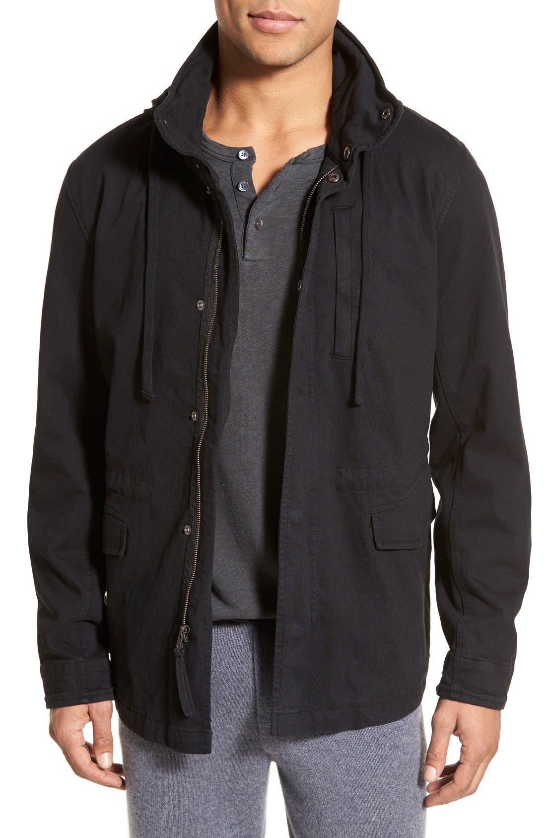 James Perse Utility Jacket with Packable Hood Nordstrom