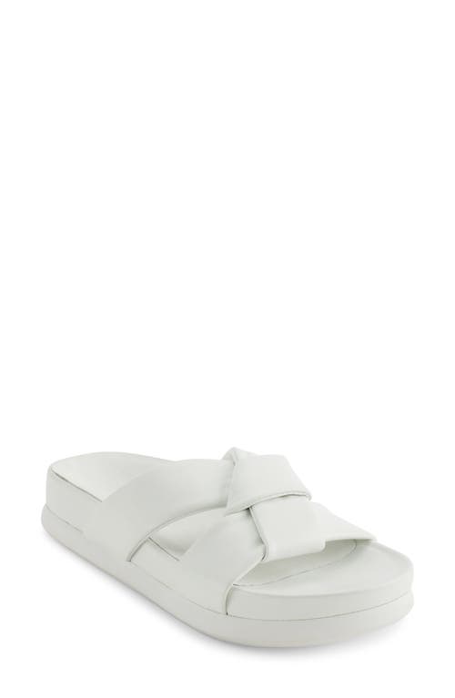 Berke Crisscross Platform Sandal in Optic White