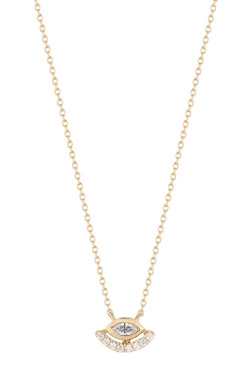 Dana Rebecca Designs Alexa Jordyn Diamond Evil Eye Pendant Necklace in Yellow Gold at Nordstrom