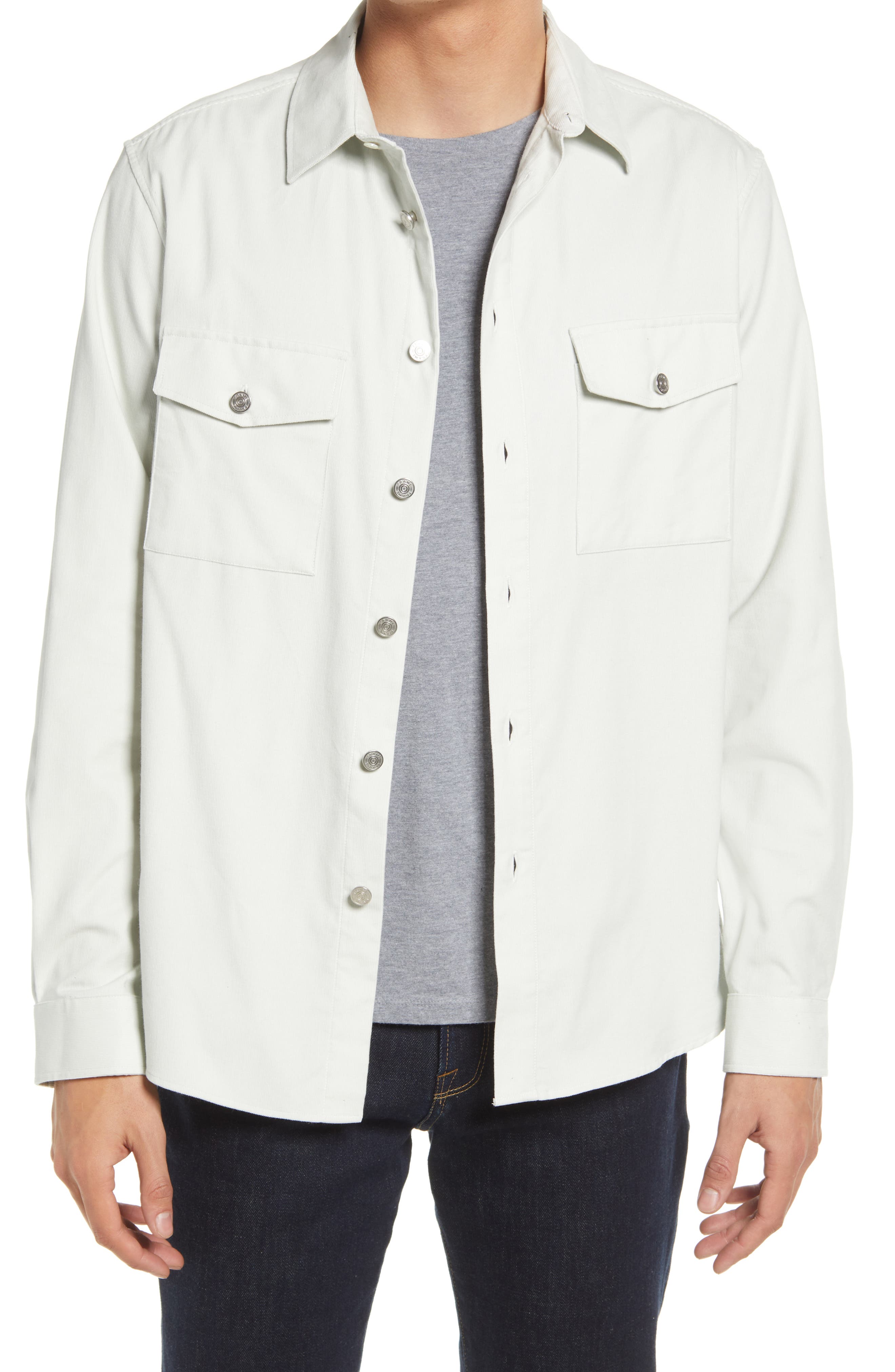 FRAME Long Sleeve Corduroy Button-Up 