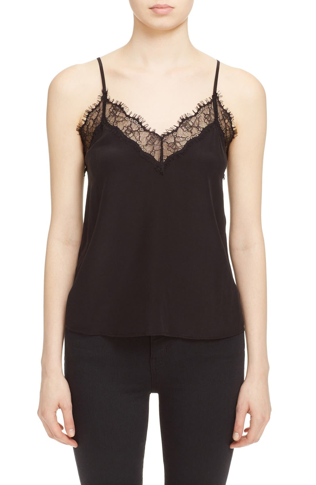 The Kooples Silk & Lace Camisole Nordstrom
