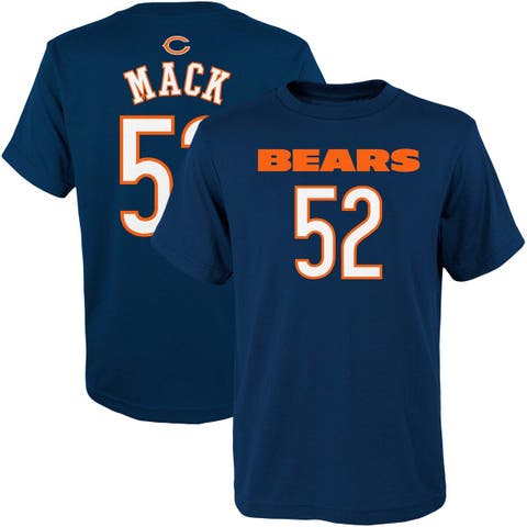 Outerstuff Khalil Mack Chicago Bears Youth Player Name & Number V-Neck Top - Navy, Size: XL, Blue