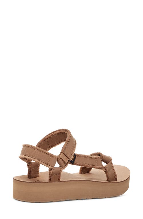 Shop Teva Midform Universal Canvas Sandal In Tigers Eye