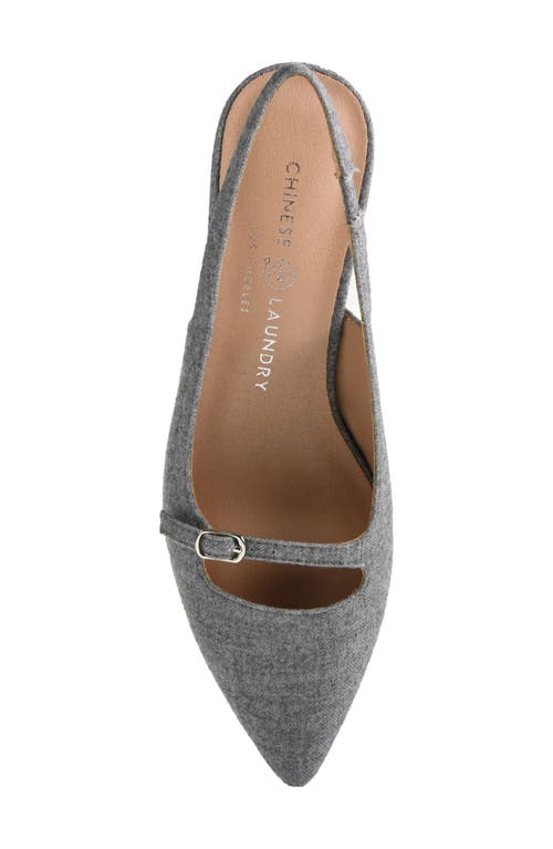 Chinese Laundry Maude Slingback Pointed Toe Pump In Grey