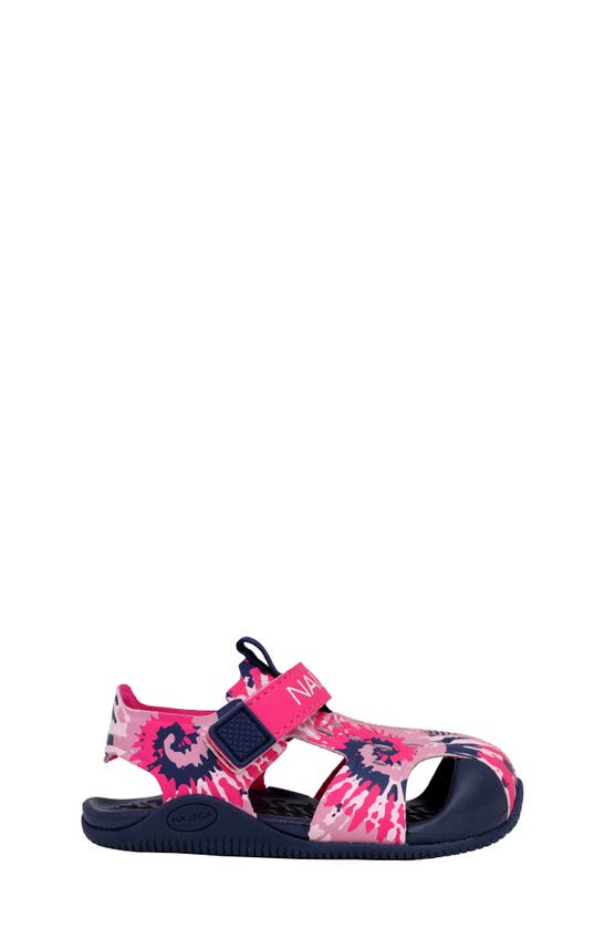 Shop Nautica Kids' Adventure Sandal In Pink Navy Td Black