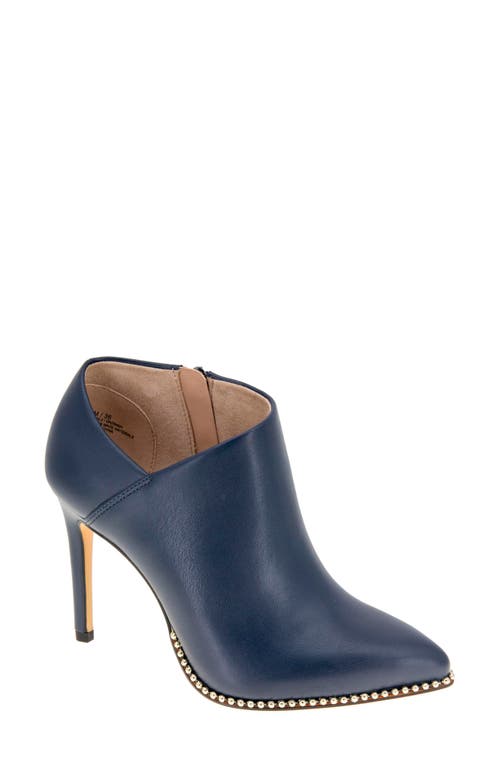 Shop Bcbg Hadix Pointed Toe Bootie In Navy