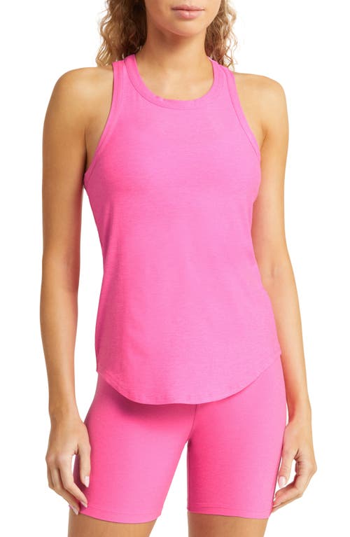 Beyond Yoga Featherweight Keep It Moving Tank in Pink Hype Heather