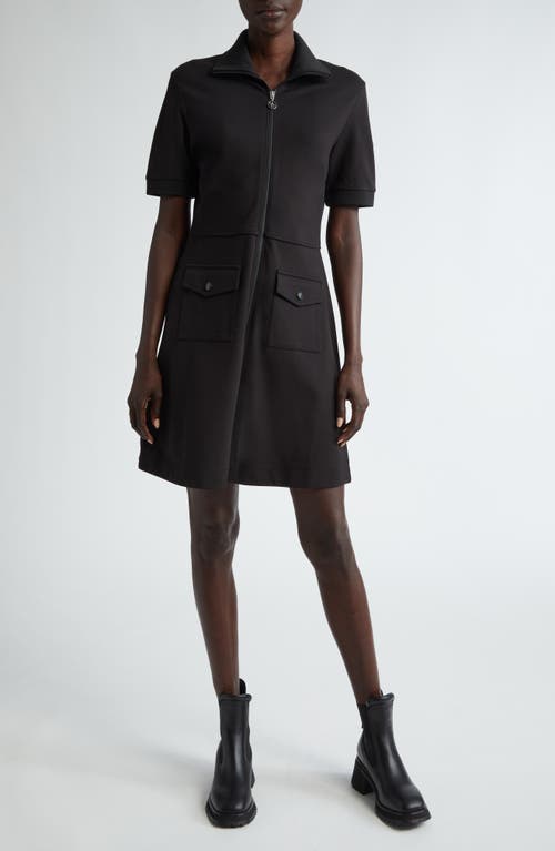 Moncler Zip Front Piqué Knit Polo Dress at Nordstrom,