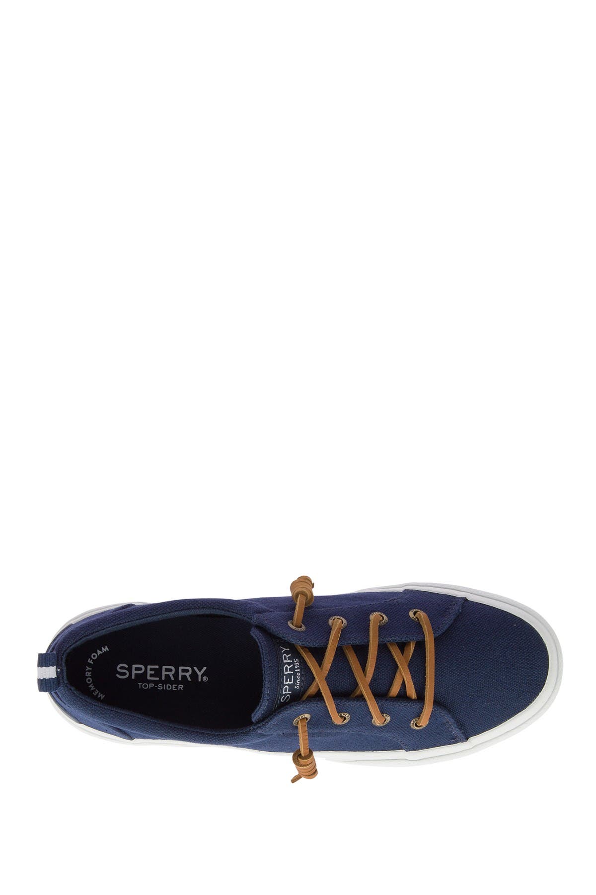 sperry canvas slip on