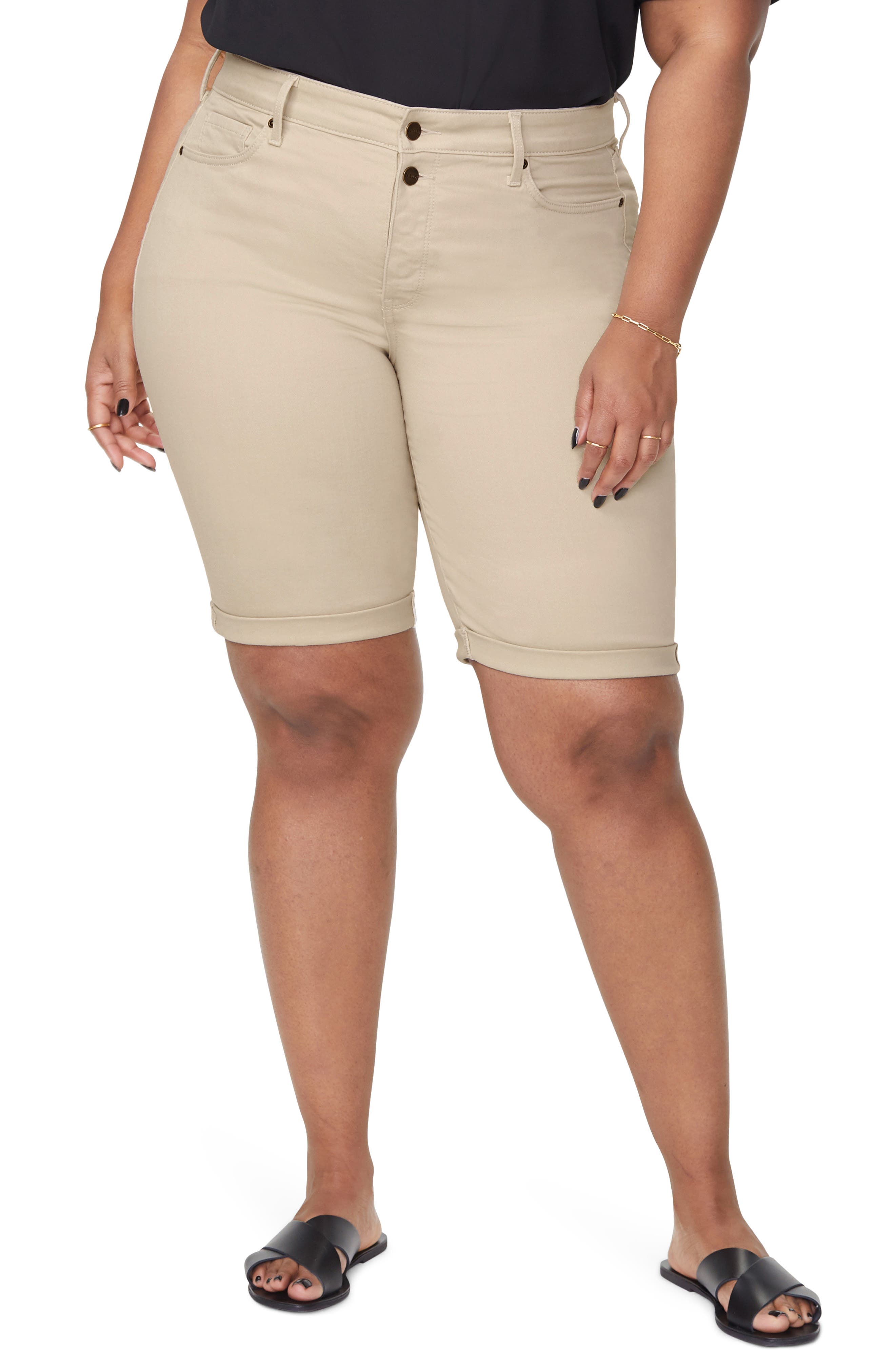 nydj plus size shorts