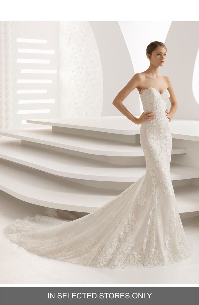 Rosa Clara Abril Strapless Sweetheart Lace Mermaid Gown Nordstrom