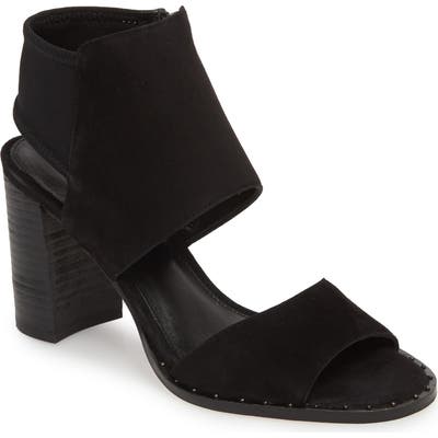 Pelle Moda Grey Sandal- Black