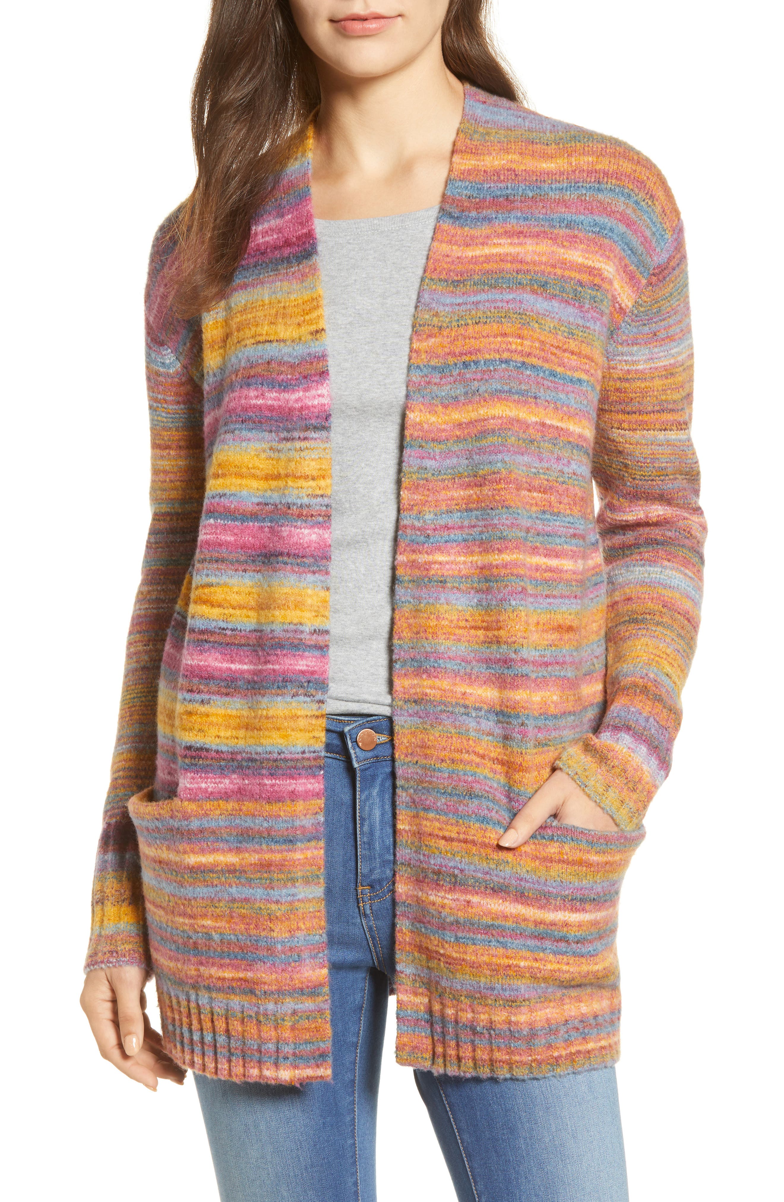 caslon open front cardigan