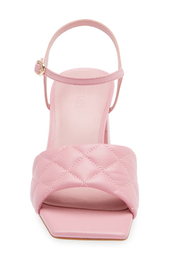 Open Edit Austyn Quilted Sandal In Pink Storm