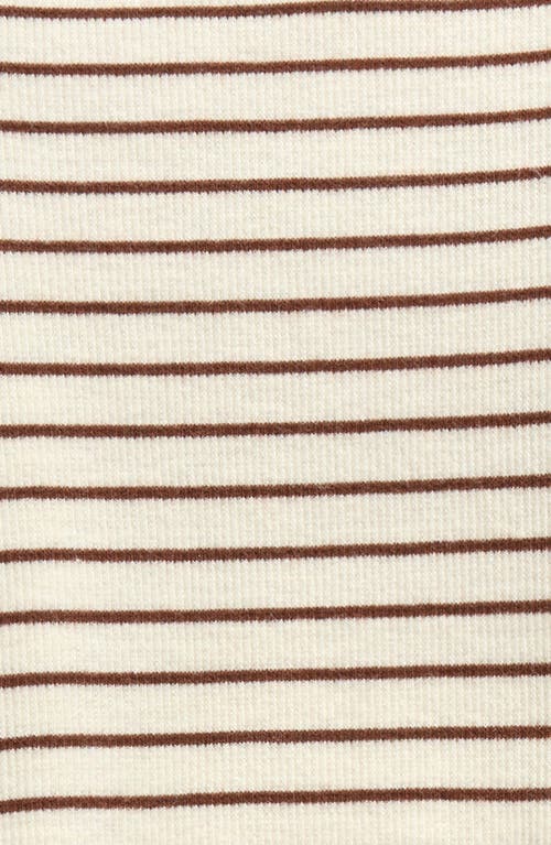 NORDSTROM NORDSTROM STRIPE BODYSUIT & CONVERTIBLE FOOTED PANTS SET