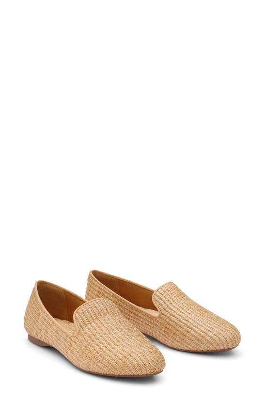 Shop Birdies Starling Raffia Flat In Flax Raffia