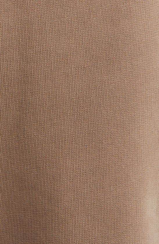 Shop Elwood Core Organic Cotton Brushed Terry Sweat Shorts In Vintage Brown