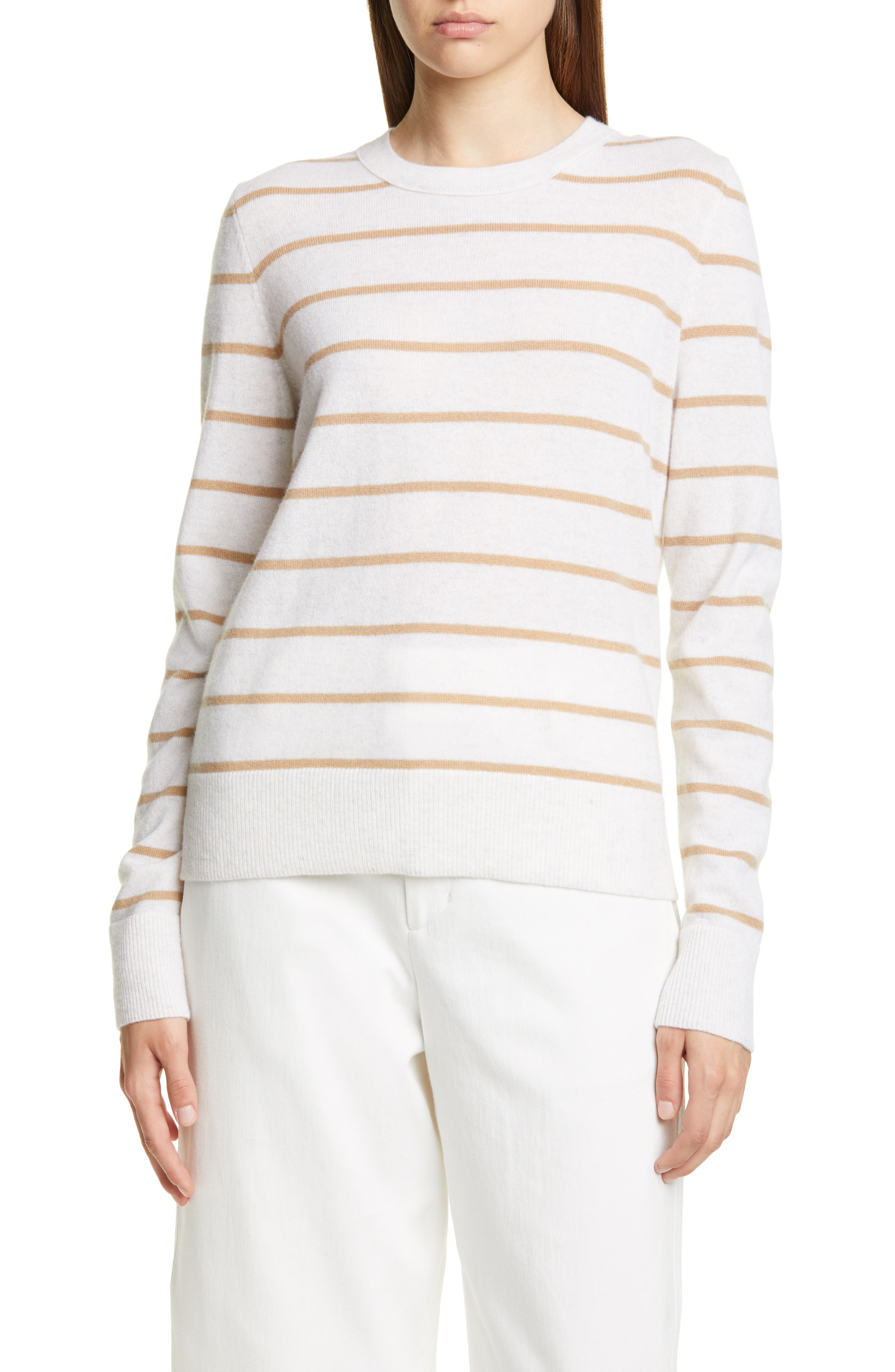 Vince Stripe Cashmere Crewneck Sweater Nordstrom