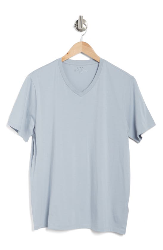 Vince V-neck T-shirt In Morning Blue