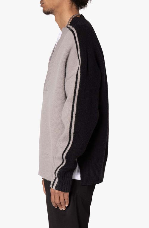 Mnml University Sweater In Black/grey